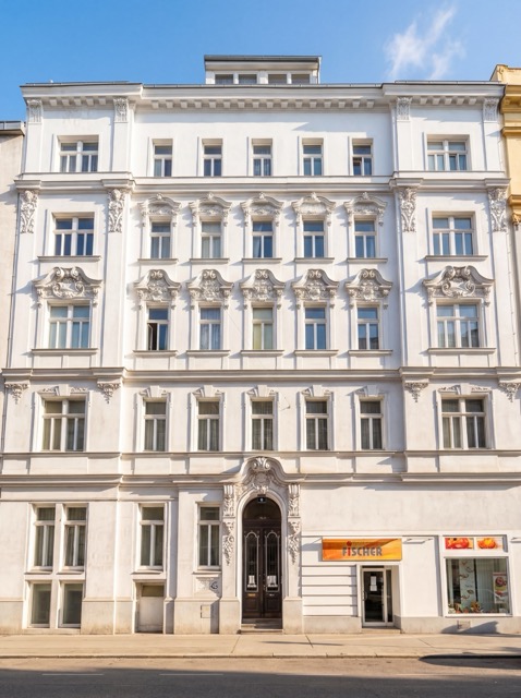 Fassade Webgasse 6, 1060 Wien